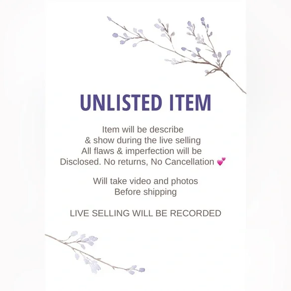Unlisted Item on POSH LIVE show 💕🚨 - Picture 2 of 3
